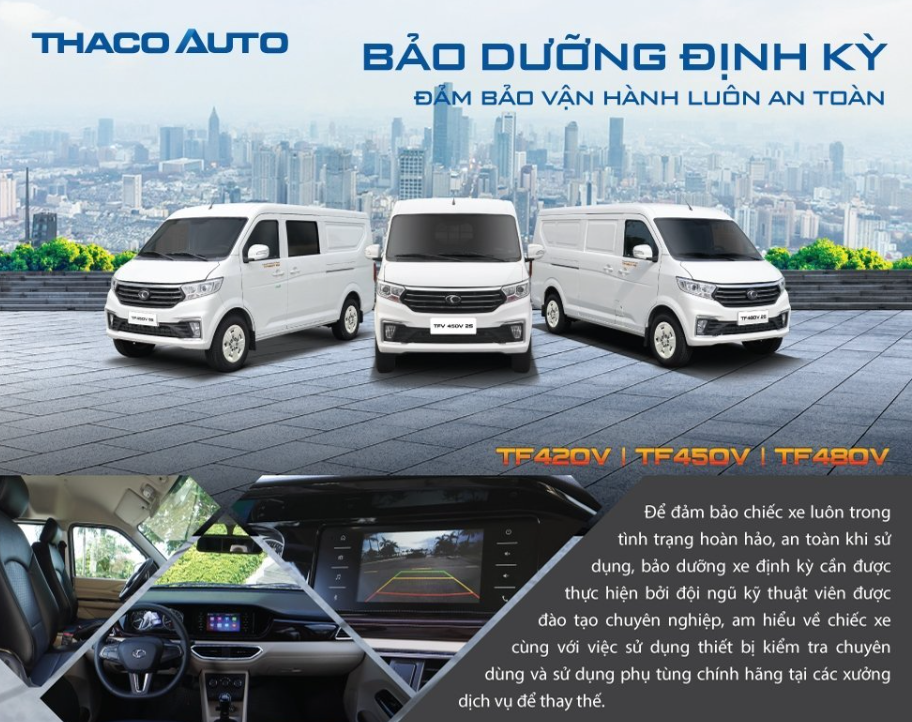 Bảo dưỡng xe tải van Thaco