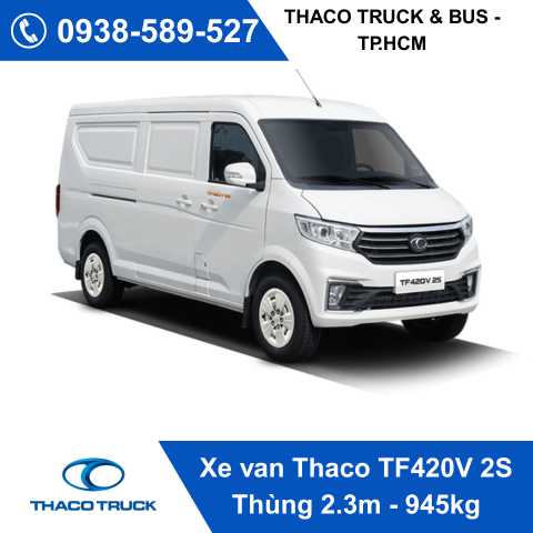 Xe van Thaco TF420V 2S Thùng 2.3m - 945kg