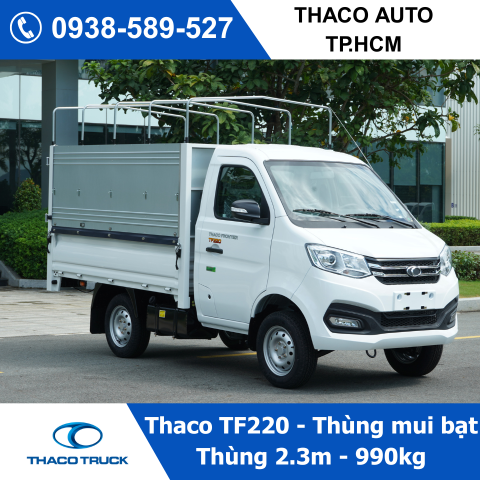 Xe tải Thaco TF220 thùng mui bạt