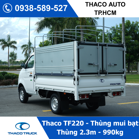 Xe tải Thaco TF220 thùng mui bạt