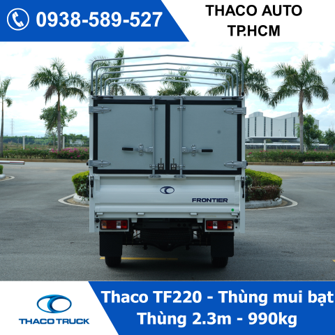 Xe tải Thaco TF220 thùng mui bạt