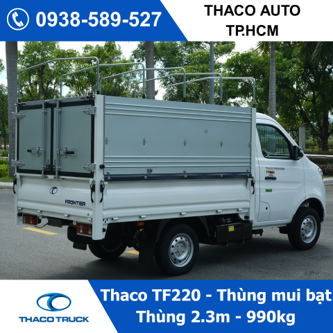 Xe tải Thaco TF220 thùng mui bạt