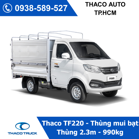Xe tải Thaco TF220 thùng mui bạt