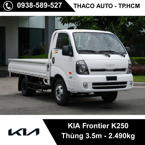 KIA K250 Thùng 3.5m, tải trọng 2.490kg