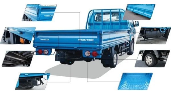 kết cấu thùng lửng Xe tải KIA K200 Thùng lửng 3.2m - 1.990 kg